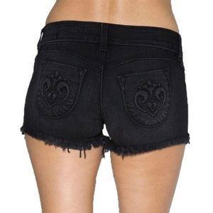SIWY BRAND BLACK DENIM SHORTS